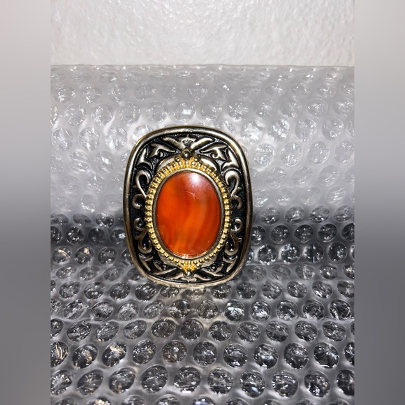 Rare Gemstone Flower Floral Western Cowgirl Cowboy 1980s Vintage belt buckle - Picture 2 of 3